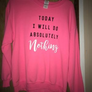 Pink sweatshirt